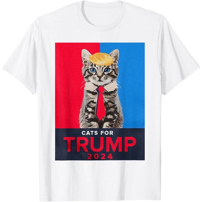 Cats For Trump 2024 Funny Tee For Vance Trump T-Shirt made in usa Hoodie, Sweatshirt | UrbanDripWear.com