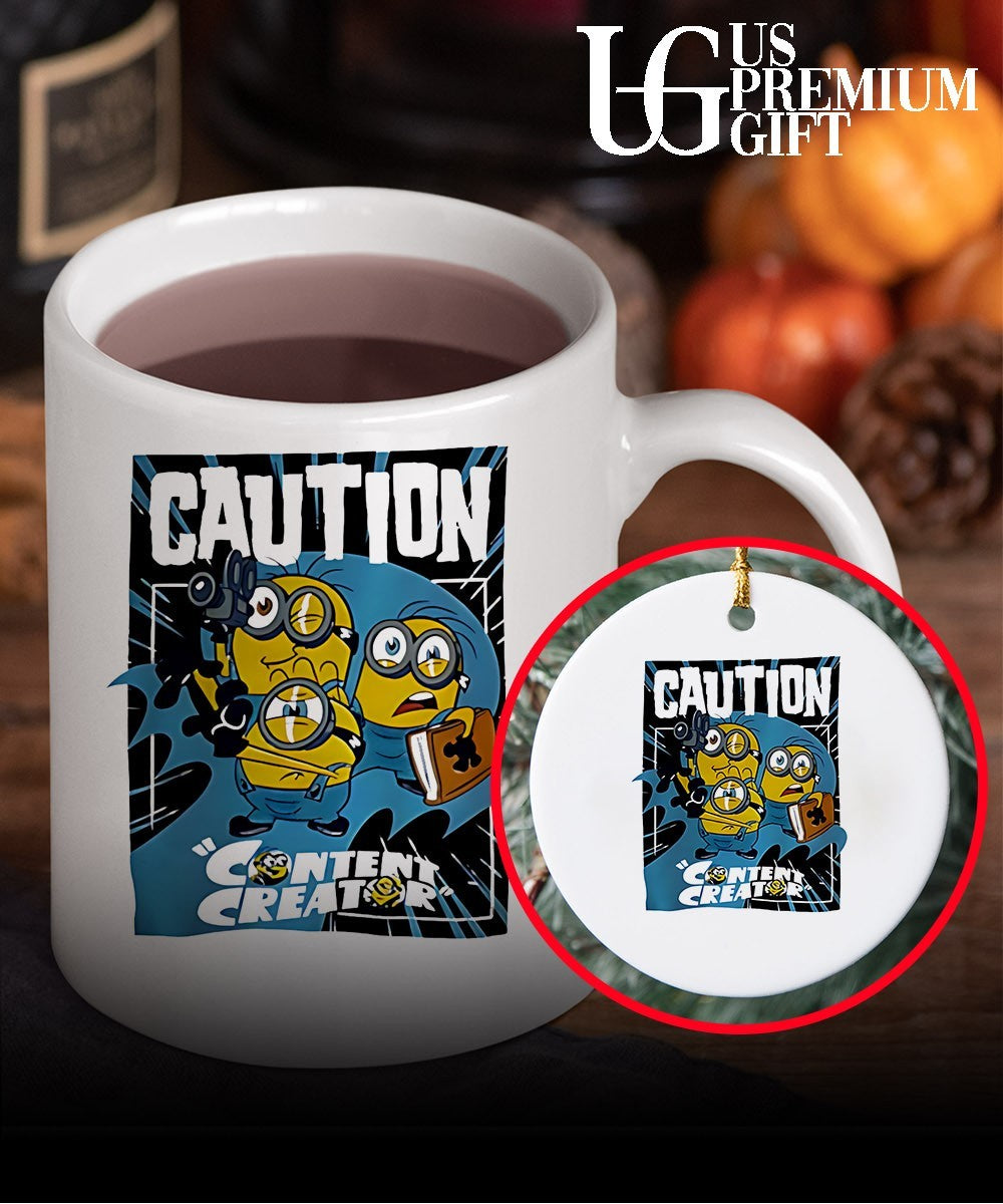 Caution Content Creator Minions shirt