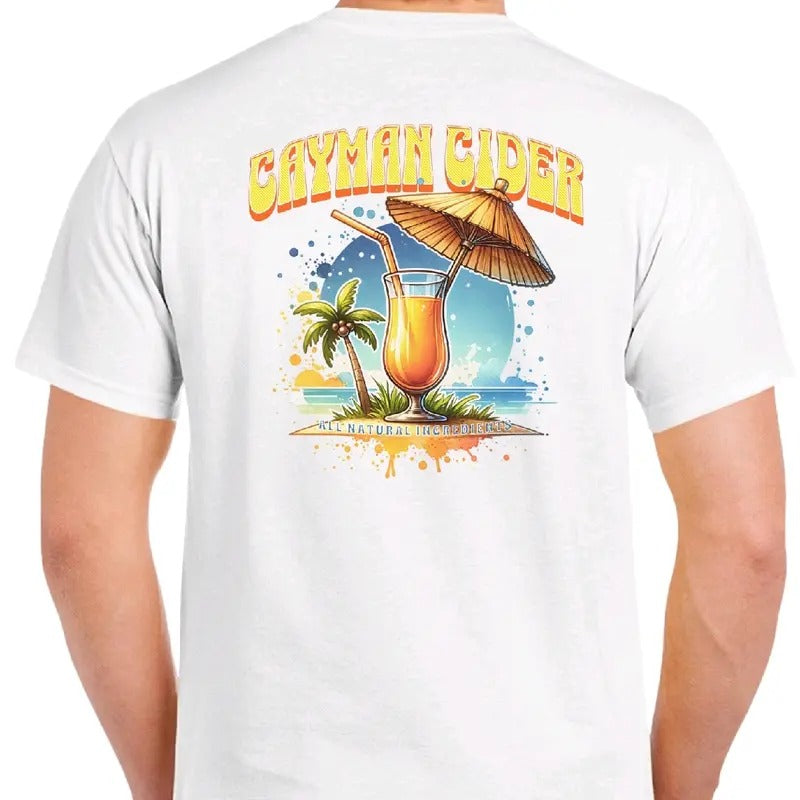 Cayman Cider- Men's funny T-shirt Menswear humor Crewneck Casual Cotton Hoodie, Sweatshirt | UrbanDripWear.com
