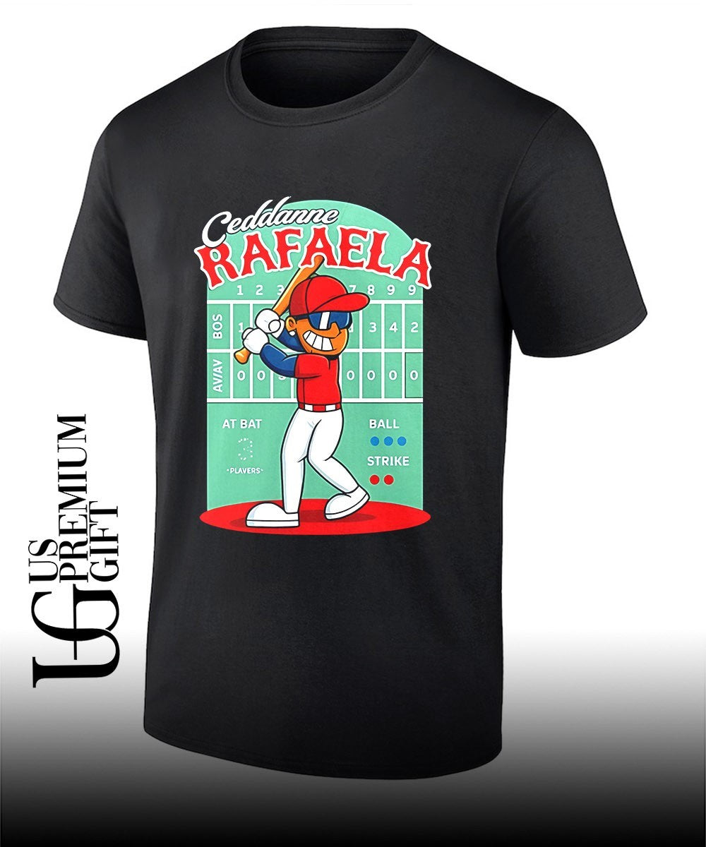 Ceddanne Rafaela Boston Red Sox Baseball cartoon shirt