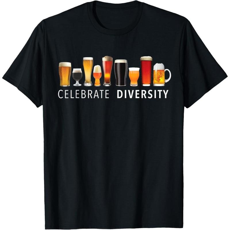 Celebrate Diversity Craft Beer Drinking T-Shirt T-Shirt  made in us Hoodie, Sweatshirt | UrbanDripWear.com