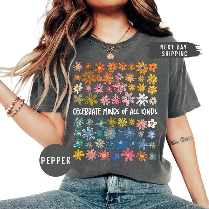 Celebrate Minds of All Kinds Shirt Autism Awareness Shirt Neurodiversity Shir Sped Teacher Shirt Special Education...