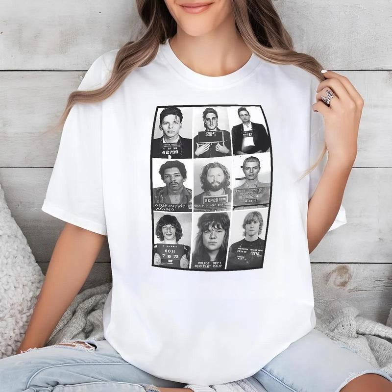 Celebrities Mugshot Rock Stars Music Gift Funny Tee, Sweatshirt, Hoodie | UrbanDripWear.com