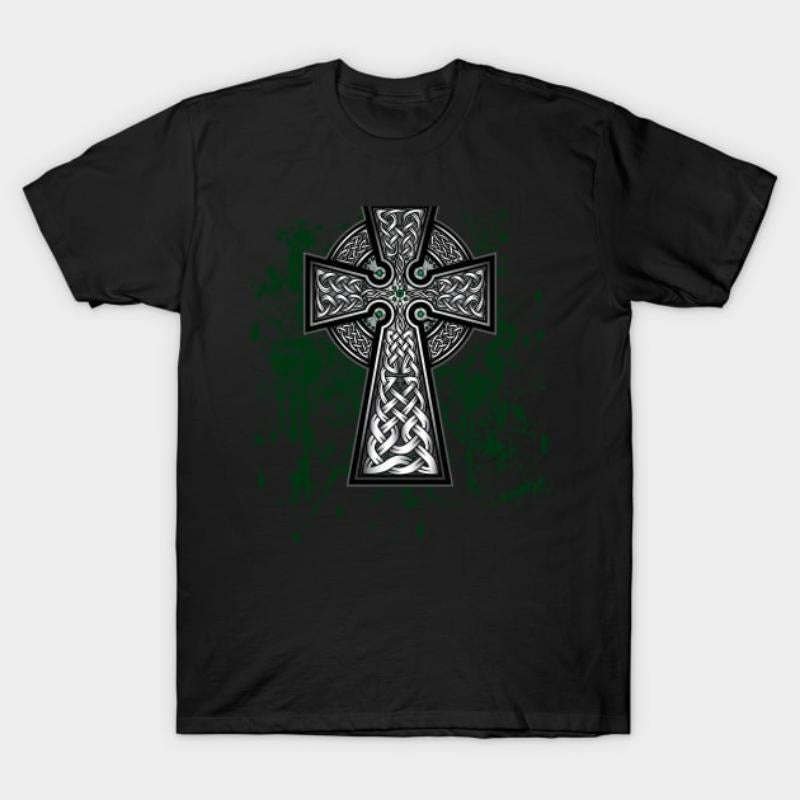 Celtic Cross Vintage T-Shirt - Ancient Faith Inspired Design Hoodie, Sweatshirt | UrbanDripWear.com