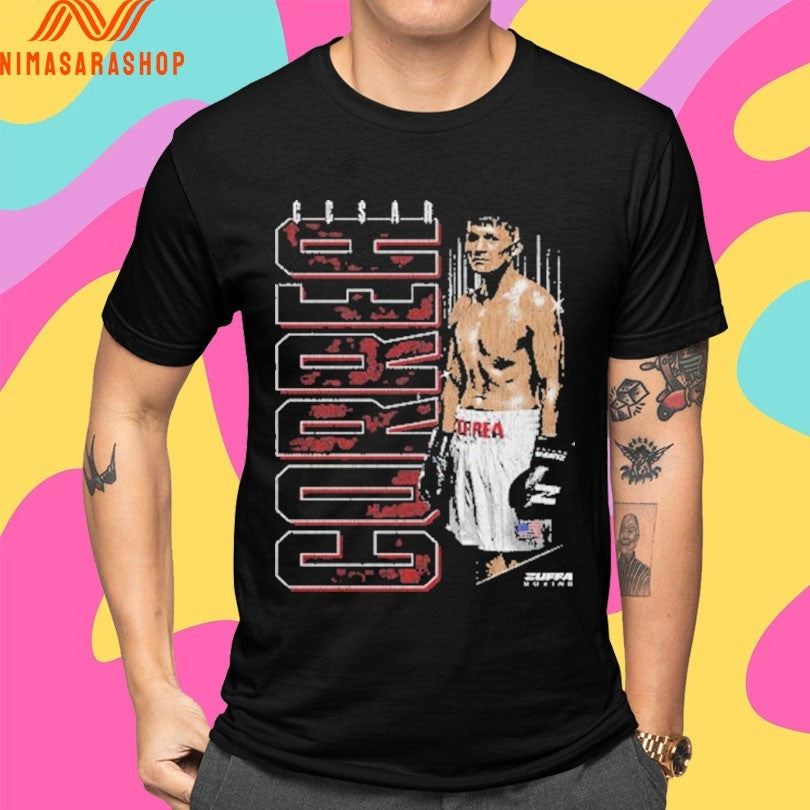 Cesar Correa Zuffa Boxing Vertical Name Shirts
