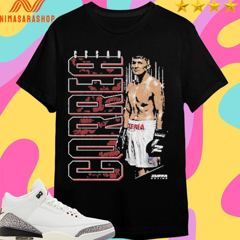 Cesar Correa Zuffa Boxing Vertical Name Shirts