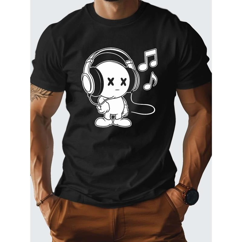 Character headphones G500 cotton men's T-shirt with comfortable fit Made in USA Hoodie, Sweatshirt | UrbanDripWear.com