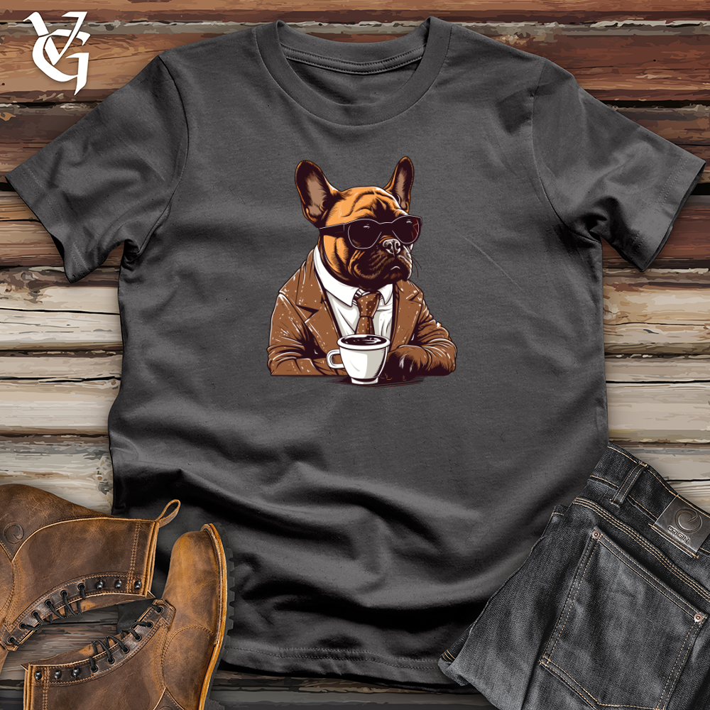 Vintage Coffee Break Frenchie Softstyle Tee