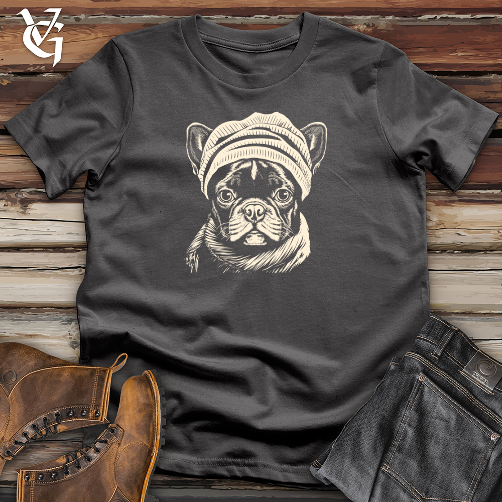 Vintage Beanie Frenchie Softstyle Tee