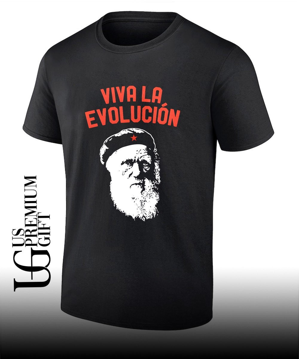 Charles Darwin Viva La Evolucion Evolution shirt
