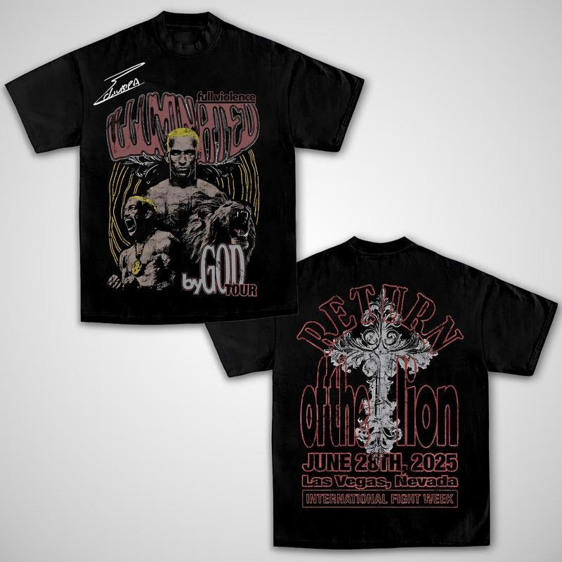 Charles Oliveira Return of the Lion Tee, Boxing T-shirt, Boxer Tee, Sports Shirt, UFC Shirt, Workout T-shirt, Sport Gym...