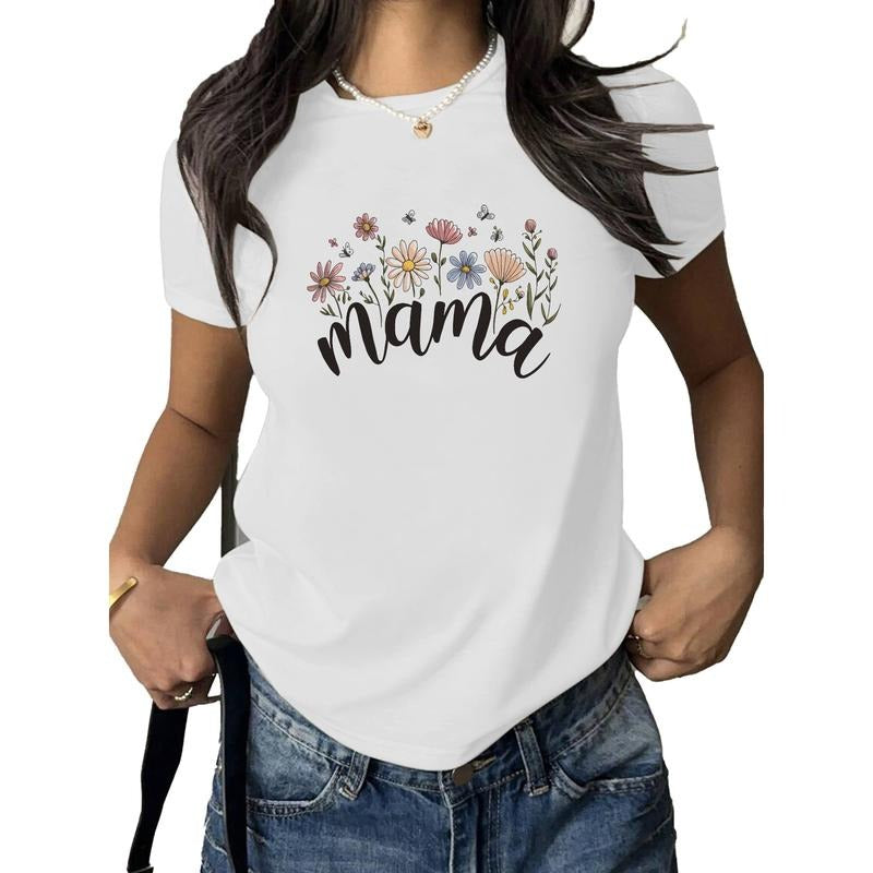 Charming "mama" Shirt Embellished with Dainty Wildflowers Hoodie, Sweatshirt | UrbanDripWear.com