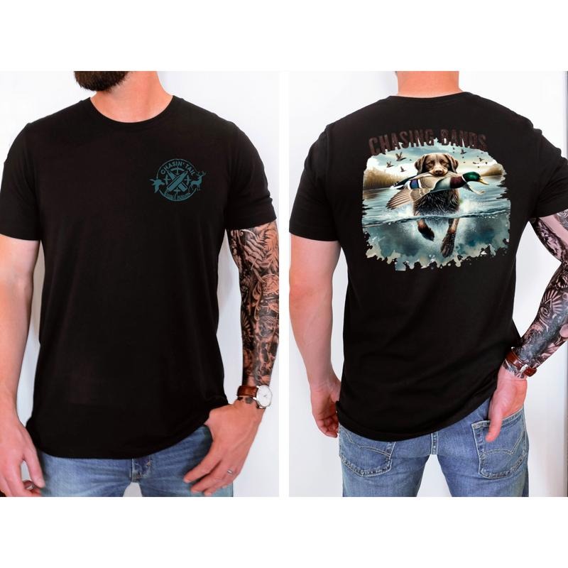Chasing Bands Men's T-Shirt - Hunting Design for Outdoor Enthusiasts - Summer Hoodie, Sweatshirt | UrbanDripWear.com