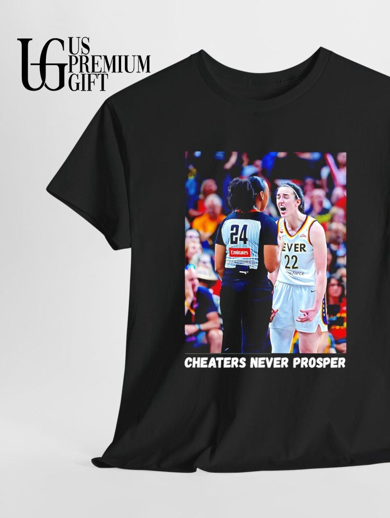 Cheaters Never Prosper Caitlin Clark scream shirt