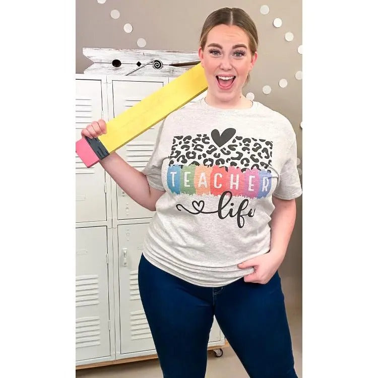 Cheetah Teacher Life Graphic T-Shirt Hoodie, Sweatshirt | UrbanDripWear.com