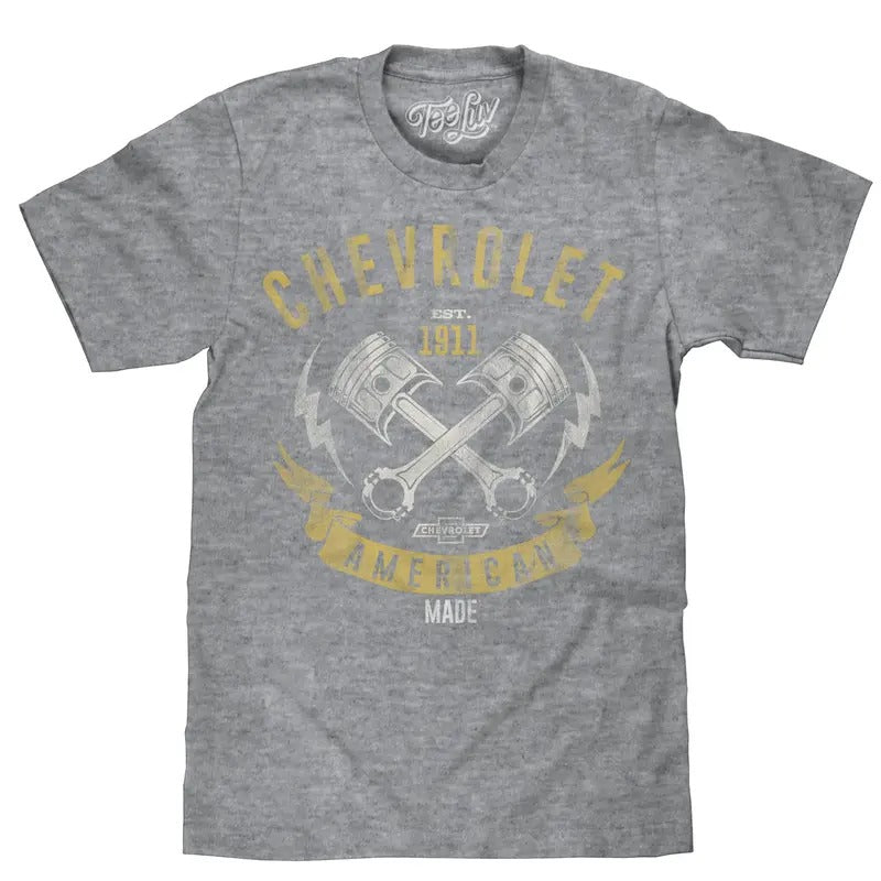 Chevrolet American Made T-Shirt - Gray Hoodie, Sweatshirt | UrbanDripWear.com