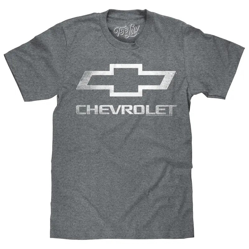 Chevrolet Bowtie Logo T-Shirt - Gray Hoodie, Sweatshirt | UrbanDripWear.com