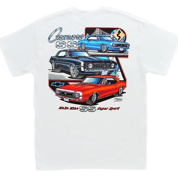 Chevrolet Camaro SS White T-Shirt 1967 1968 1969 - Motion Copo Rs SS 350 396 427 Hoodie, Sweatshirt | UrbanDripWear.com