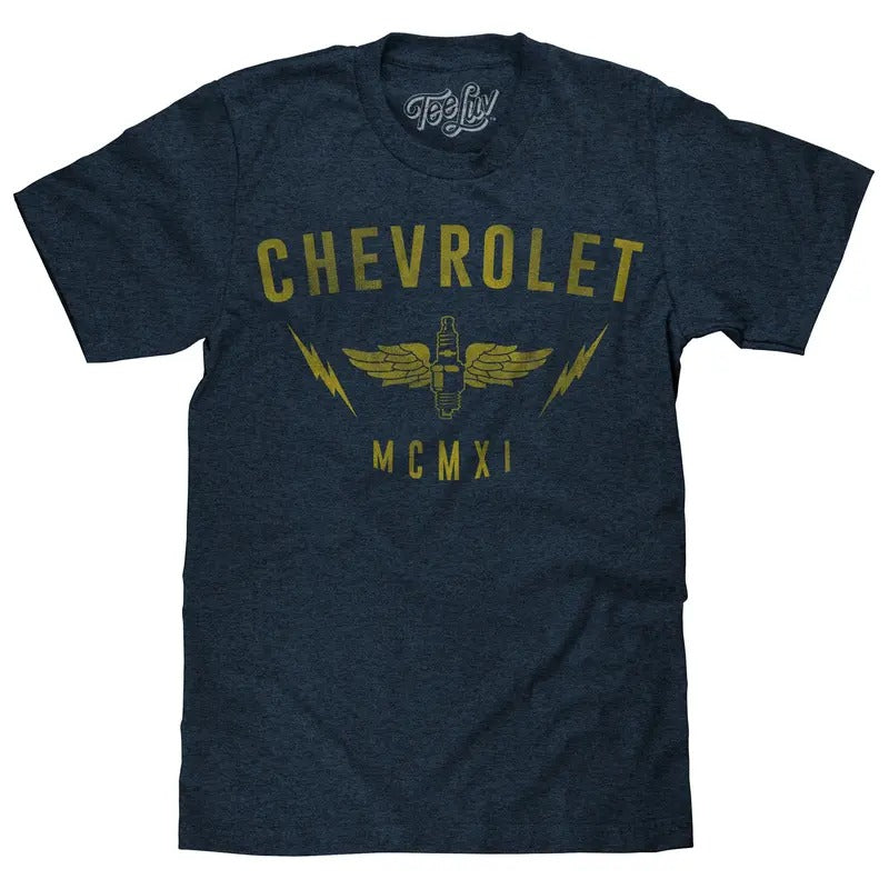 Chevrolet MCMXI T-Shirt - Navy Hoodie, Sweatshirt | UrbanDripWear.com
