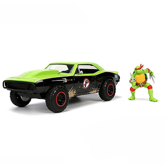 Teenage Mutant Ninja Turtles - 1967 ChevroletÂ® CamaroÂ® Dirty Version with Raphael Diecast Car