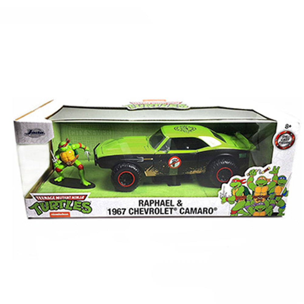 Teenage Mutant Ninja Turtles - 1967 ChevroletÂ® CamaroÂ® Dirty Version with Raphael Diecast Car