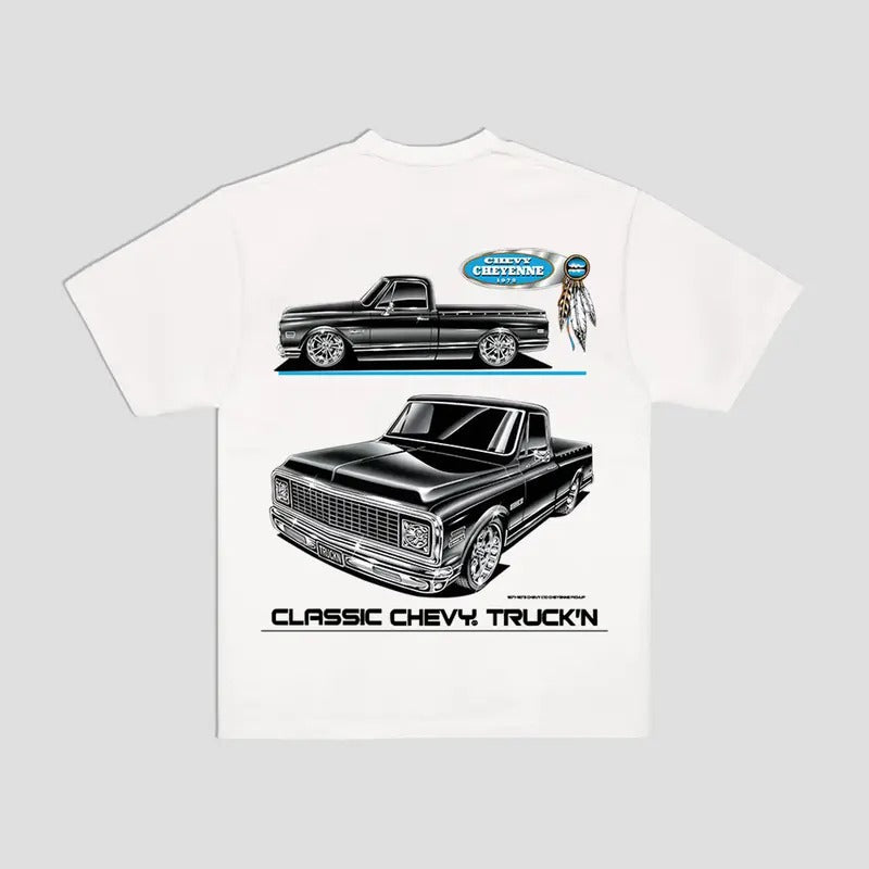 Chevy Cheyenne T-Shirt Pick-Up Trucks Menswear Hoodie, Sweatshirt | UrbanDripWear.com