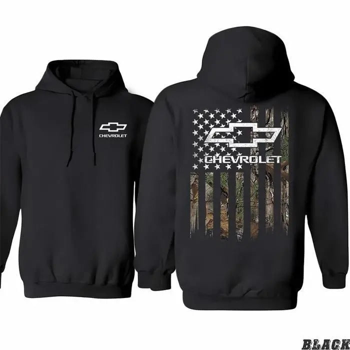 Chevy Trucks Camo Ch.ev.r.olet USA Flag T-shirt/Sweatshirt/Hoodie, 100% Cotton Classic Fit Available in Multiple Colors...