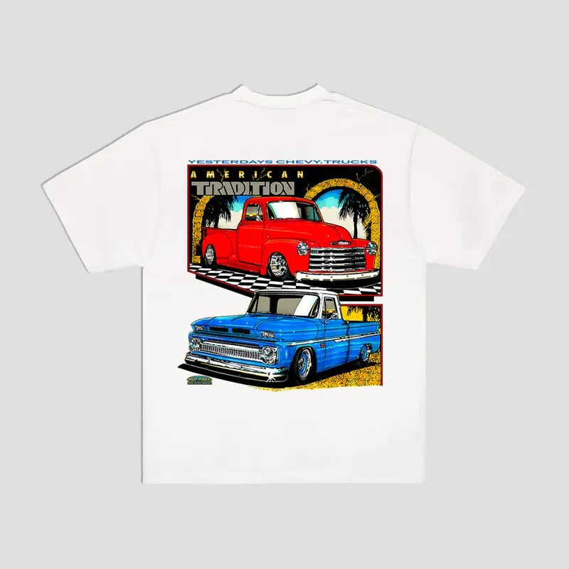 Chevy Yesterday Truck T-Shirt Classic OBS Trucks Menswear Hoodie, Sweatshirt | UrbanDripWear.com