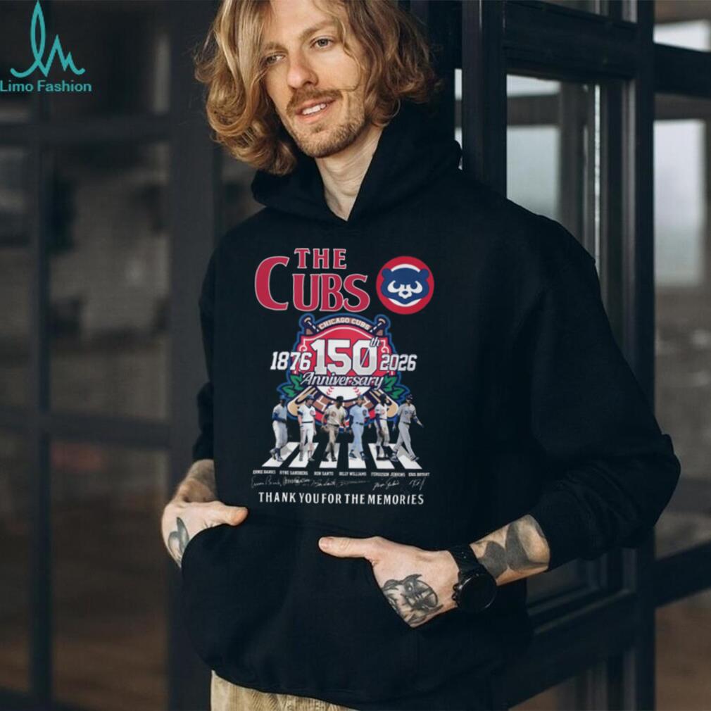 Chicago Cubs 150th Anniversary 1876 2026 Legends Signature T Shirt