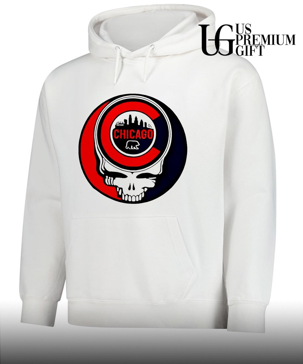 Chicago Cubs Grateful Dead Skull Baseball shirt