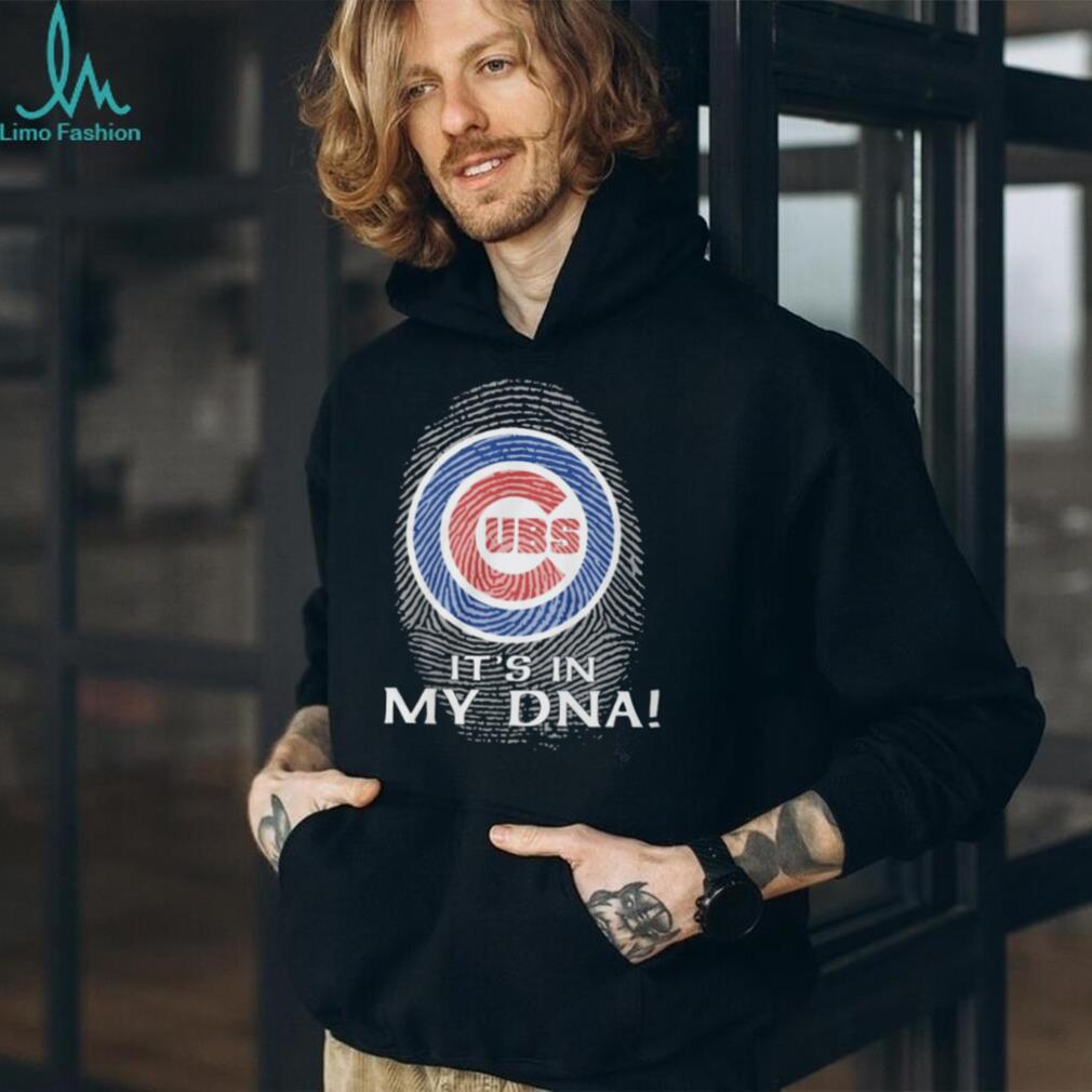 Chicago Cubs MLB “It’s In My DNA” Fingerprint Logo Fan T Shirt
