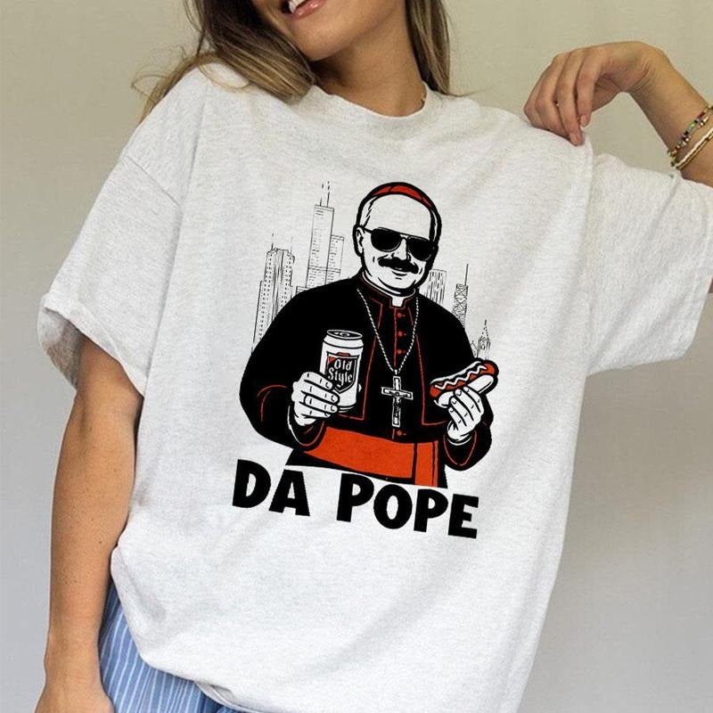 Chicago Pope Leo XIV "Da Pope" Shirt, Pope Leo XIV T-Shirt Hoodie, Sweatshirt | UrbanDripWear.com