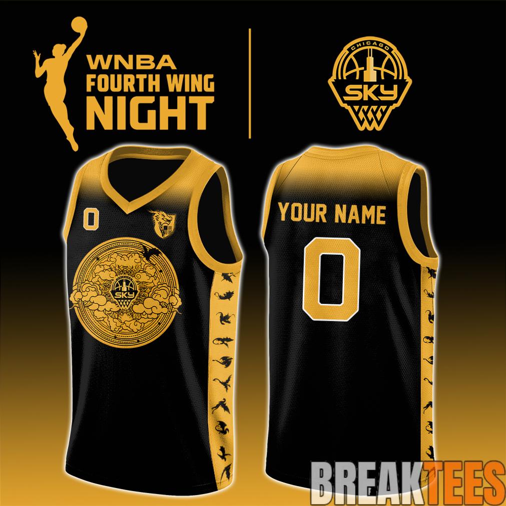 Chicago Sky x Fourth Wing Night 2026 Custom Basketball Jersey