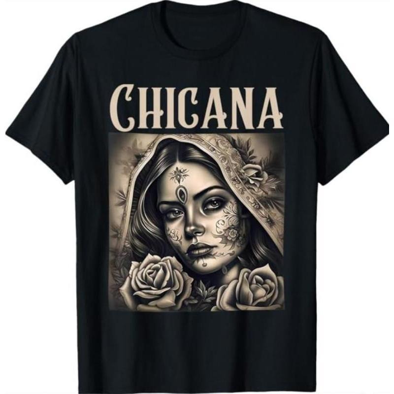 Chicana Chola Style Lowrider Clothes Mexican American Latina T-Shirt, Womenswear Clothe Top Underwear Hoodie, Sweatshirt