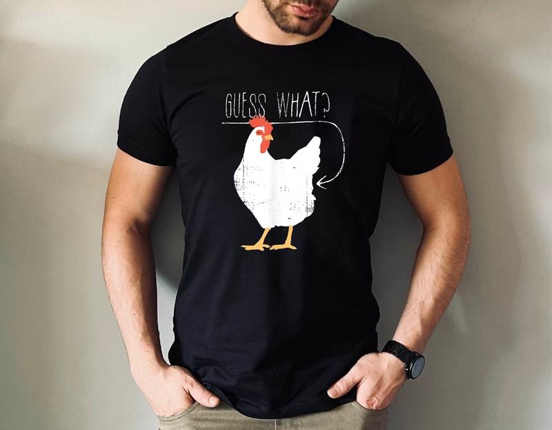 Chicken Dad Shirt, Guess What Chicken Butt Shirt, Funny Dad Joke Shirt, Father's Day Gift, Dad Shirt, Chicken Lover Shirt...
