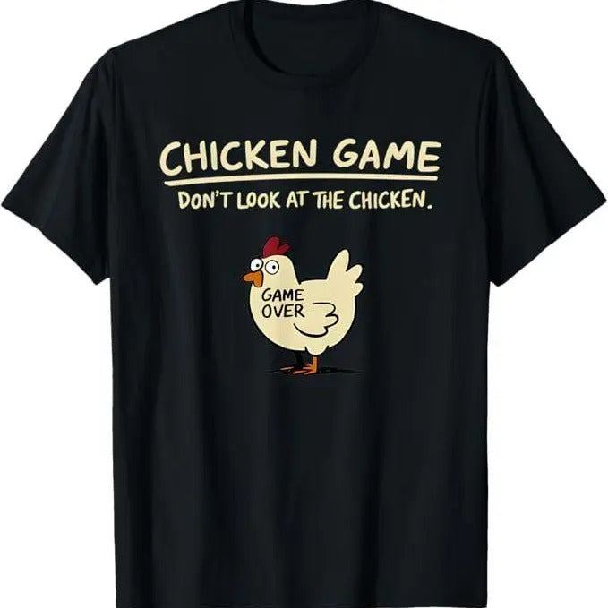 Chicken Game Shirt, Chicken Game Don't Look At The Chicken Funny Chicken T-Shirt Hoodie, Sweatshirt | UrbanDripWear.com