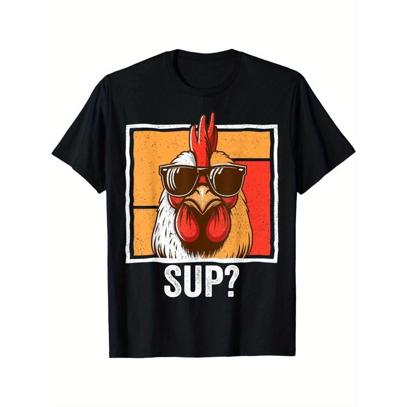 Chicken Sunglasses Animal Farm Funny For Farmer Men T-Shirt made in usa Hoodie, Sweatshirt | UrbanDripWear.com