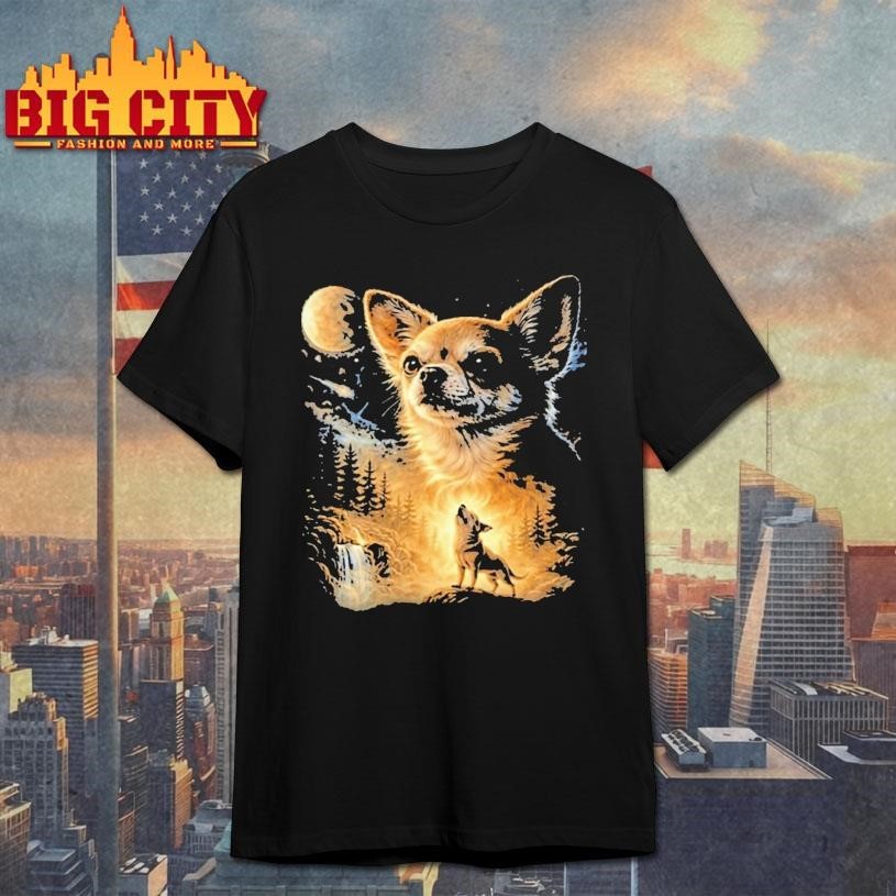 Chihuahua Howling To The Moon Shirt