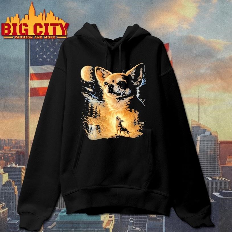 Chihuahua Howling To The Moon Shirt