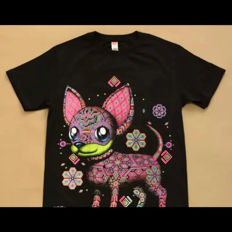 Chihuahua Rosa T-shirts Black Cotton Hoodie, Sweatshirt | UrbanDripWear.com
