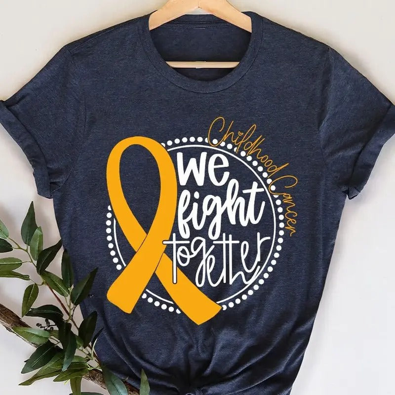 Childhood Cancer T-Shirt, Cancer Survivort Gift, Awareness Gifts, Cancer Ribbon Hoodie, Sweatshirt | UrbanDripWear.com
