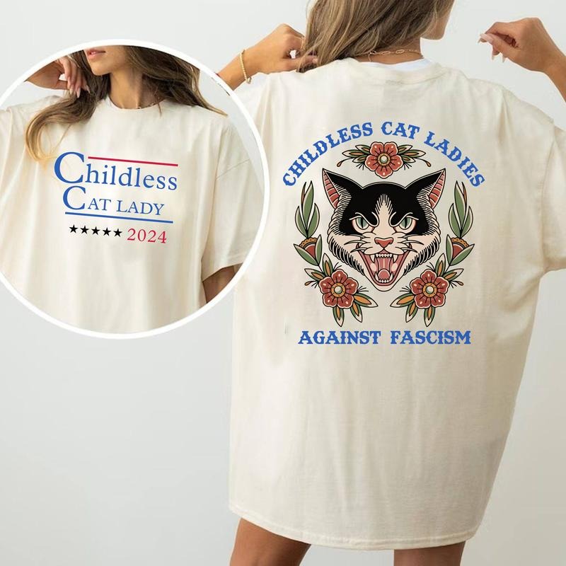 Children Cat Lady 2024 T-Shirt, Sweatshirt, Hoodie, Unisex | UrbanDripWear.com