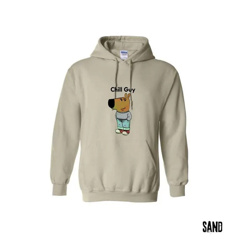 Chill Guy Meme Hoodie, Funny Chill Guy Trendy Shirt, Chill Guy Meme Long Sleeve Wetsuit Pullover Man Tops Sweatshirts...