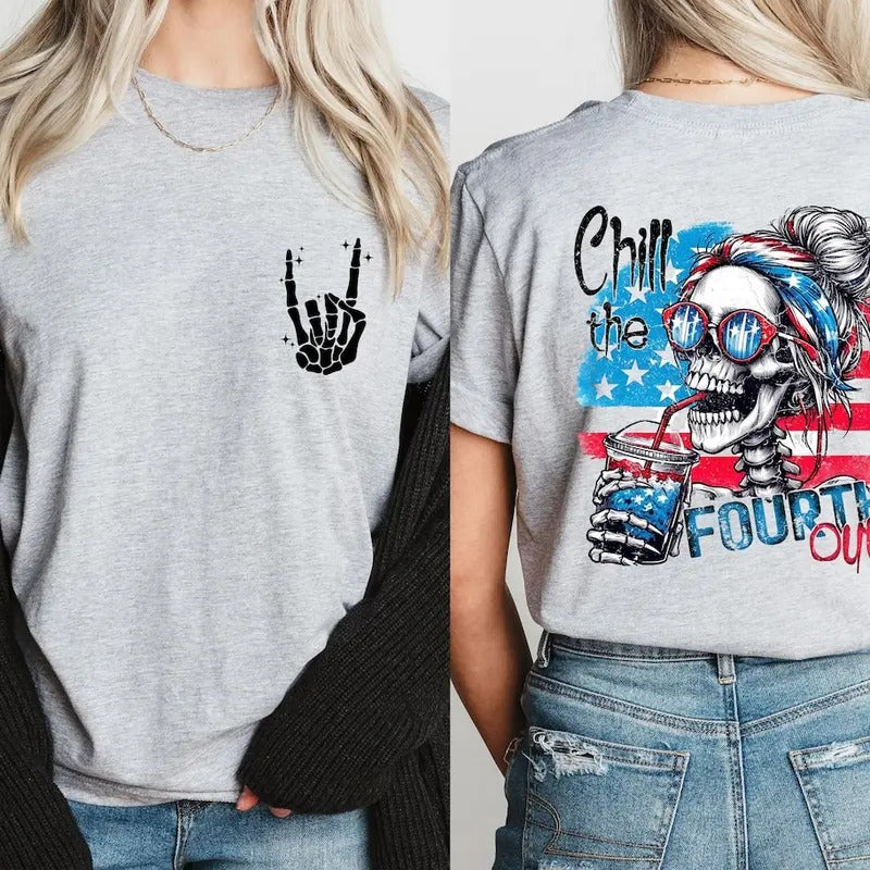Chill The Fourth Out Shirt, 4th of July Shirt, USA Shirt, Funny 4th of July Shirt Hoodie, Sweatshirt | UrbanDripWear.com