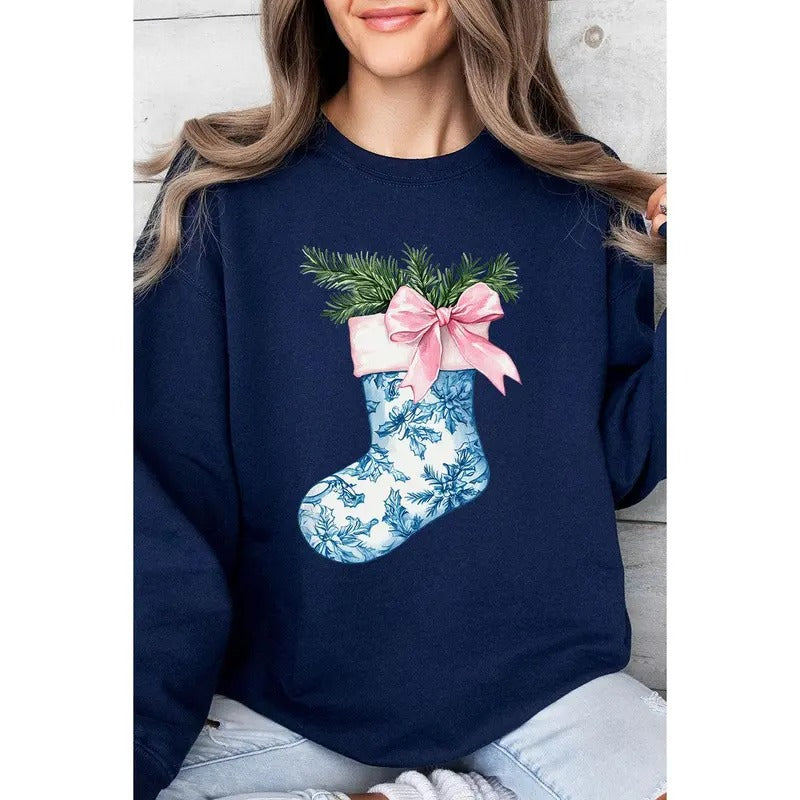 Chinoiserie Stocking Heavy-weight Crew Sweatshirt T-Shirts, Hoodie | UrbanDripWear.com