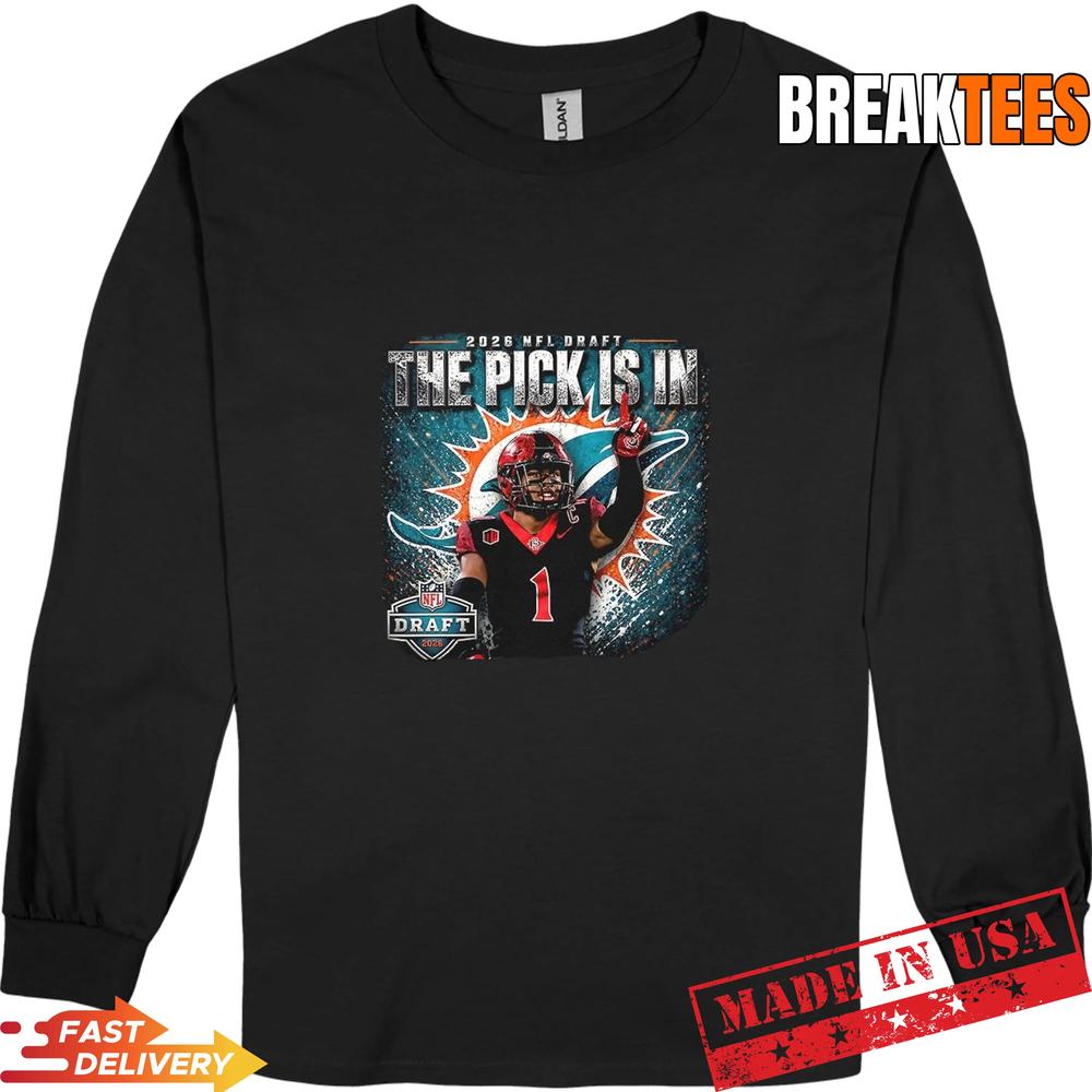 Chris Johnson The Pick Is In Miami Dolphins NFL Draft 2026 T-Shirt