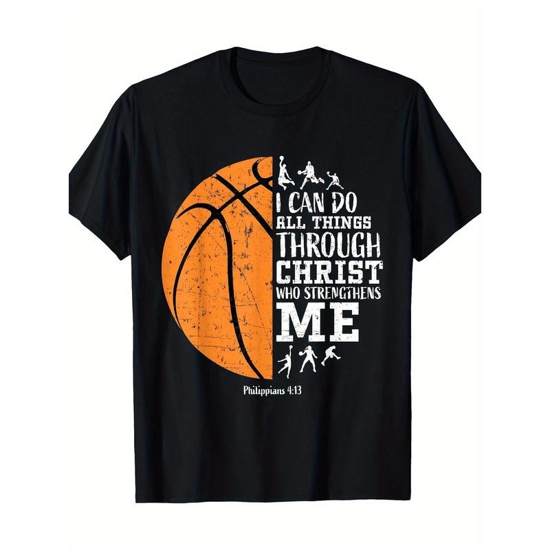 Christian Basketball Shirt, Men's, Religious Gift 100% CottonT-shirt made in usa Hoodie, Sweatshirt | UrbanDripWear.com