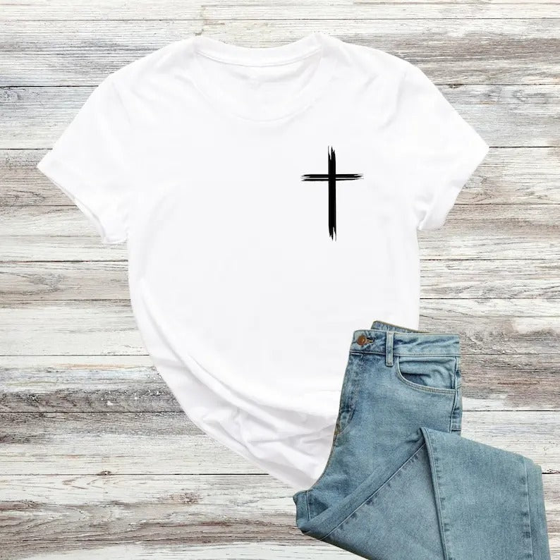 Christian Cross Shirt, Religious Shirt, Faith Shirts, Gifts For Christians, Minimal Christian  T-shirt, sweater and...
