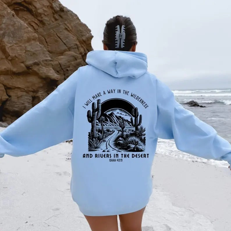 Christian Hoodie Waymaker hoodie Bible Verse Scripture hooded sweatshirt Christian shirts gifts for women Religious Gift...