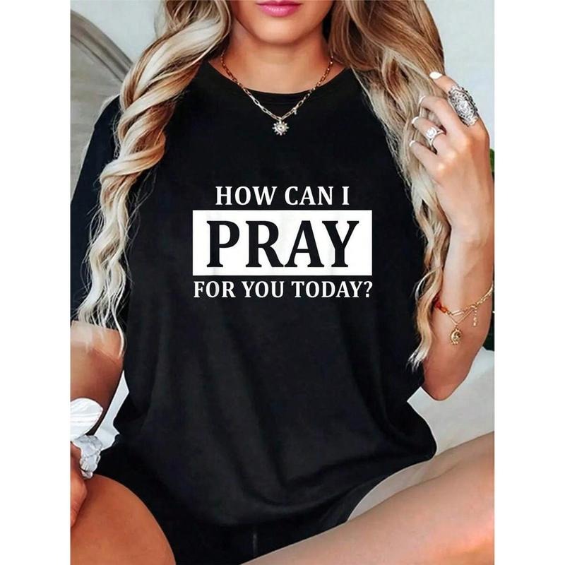 Christian Prayer You Jesus Or Faith How Can I Pray-Shirt Round Neck Short Sleeve-Shirt Women's Men's Graphic Tee Hoodie,...